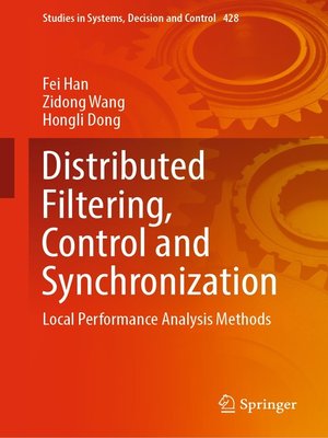 cover image of Distributed Filtering, Control and Synchronization